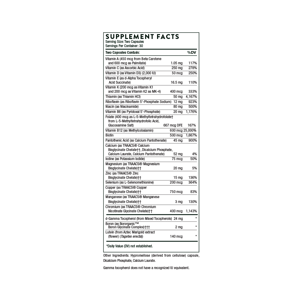 Basic Nutrients 2/Day - 60 Servings